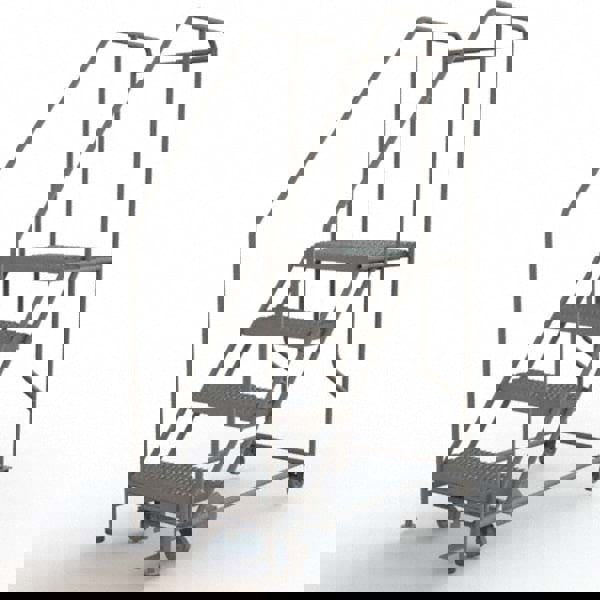 Steel Rolling Ladder: 4 Step